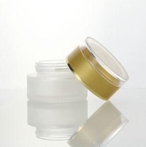 Serum Pump Bottle 30ml Luxury Cosmetic Containers Empty Cosmetic Bottle in Frosted Clear Set Bottle Jar
