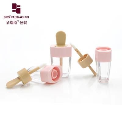 SRS packaging Wholesale Empty Cosmetic Mini Clear Color Pen/bottle/tube Cute Lipgloss/Lip Gloss Container