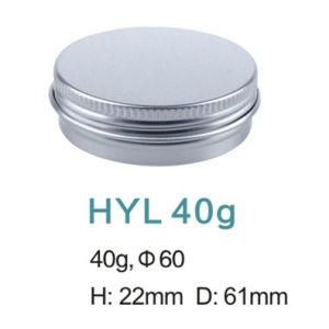 40g Screw Cap Hand/Facial Cream Aluminium Container/Jar/Cans