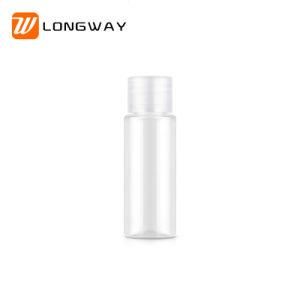 20ml Flat Shoulder Plastic Bottle with Cap for Cosmetic Packaging