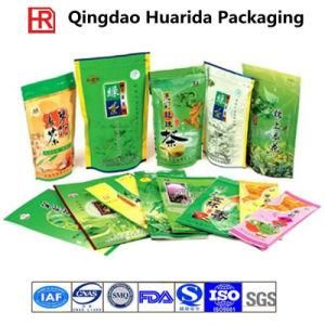 Stand up Glossy Ziplock Tea Packaging Bag with Customer Logo