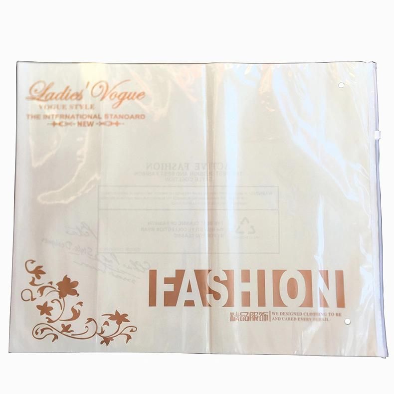 Poly Bag PE CPE Plastic Packaging Bags with Zipper for Clothing