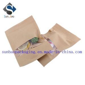 Ziploc Kraft Paper Pouch with Clear Window