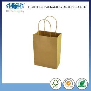 China Factory Cheap Recycled Custom Printed Brown Kraft Paper Bags