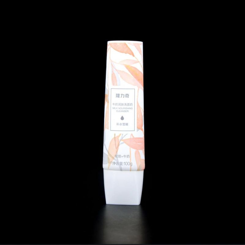 Soft Face Wash Cream Plastic Empty Cosmetic Tube Packaging
