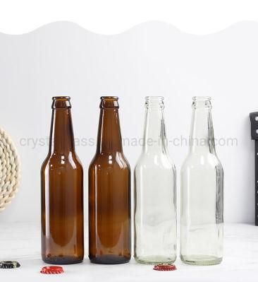 250ml Clear Empty Bottle Glass with Crown Cap for Juice