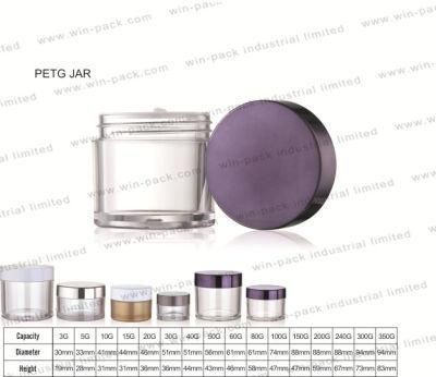 Hot Product Empty Cosmetic 15ml Acrylic Jar with Paint Different Color