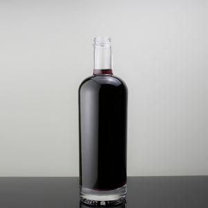 750ml Super Flint Cylindrical Screw Cap Round Vodka Glass Bottle