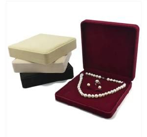 Velvet Necklace Box, Pearl Necklace Box, Jewelry Box
