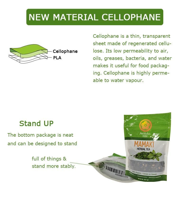 New Style Colorful Pringing Compostable Stand up Pouch
