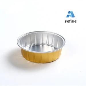 Yy07260 Smooth Wall Colorful Aluminum Foil Bakery Containers