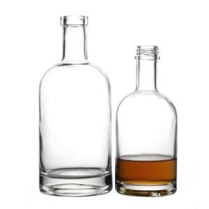 Factory Direct Sale Hot Sale High Quality Vodka Bottle Whit Cork Glass Bottle