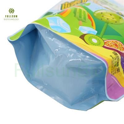 Plastic Custom Printed Supermarket Candy Sweets Zipper Stand up Pouch Die-Cut with Handle Lollipop Packaging Food Bag