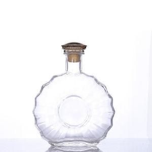 750ml Liquor Wine Glass Bottle with Cork Lid