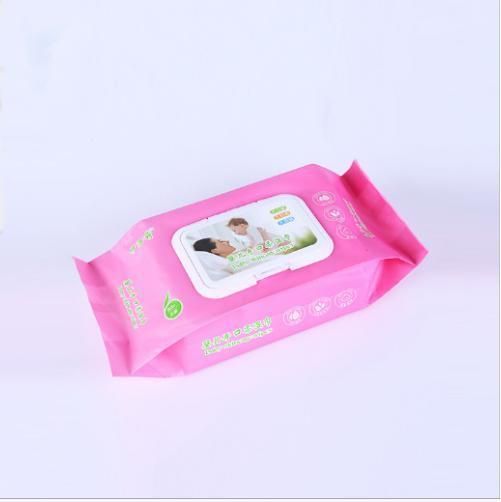 Custom-Made Pinted Baby Wipes Bag Removable Organ Bag with Lid Soft Wet Wipes Composite Transparent Plastic Bag