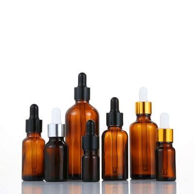 Cosmetic Kit Amber Color Small Portable 30 Ml Essential Oil Bottle for Face Care