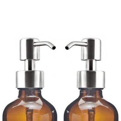 350ml 500ml Round Amber Glass Apothecary Bottle Dispenser