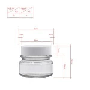 70ml Pet Cosmetic Packaging Skin Care Transparent Plastic Cream Jar