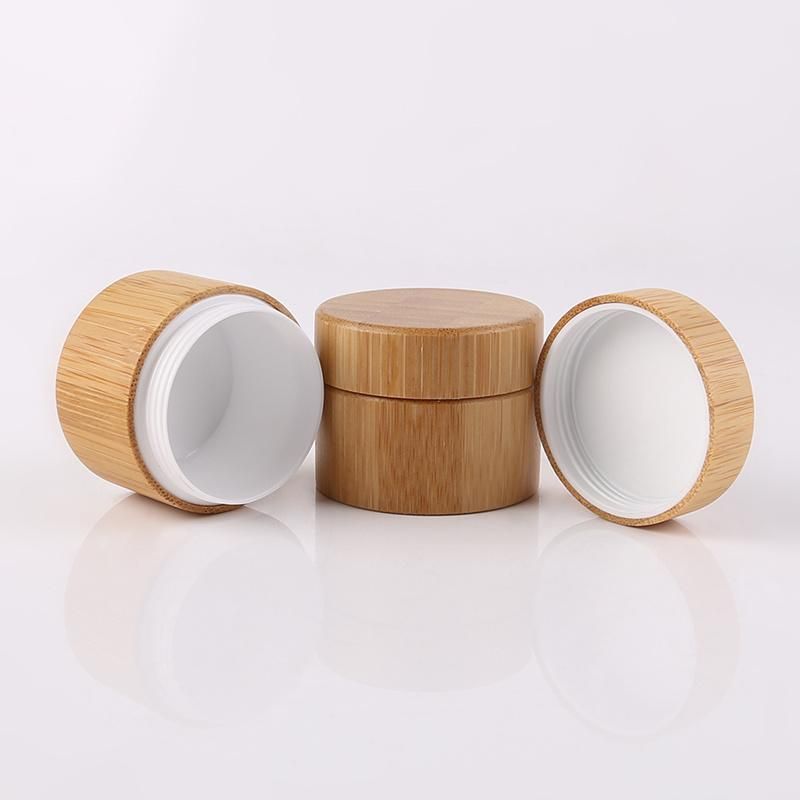 Bamboo Cosmetic Jar for Organic Cream and Lotion