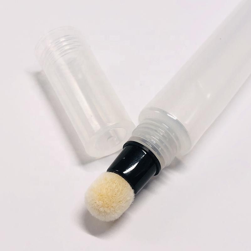 Soft Clear Squeeze Cosmetic Plastic Tube Packaging with Flocking Applicator