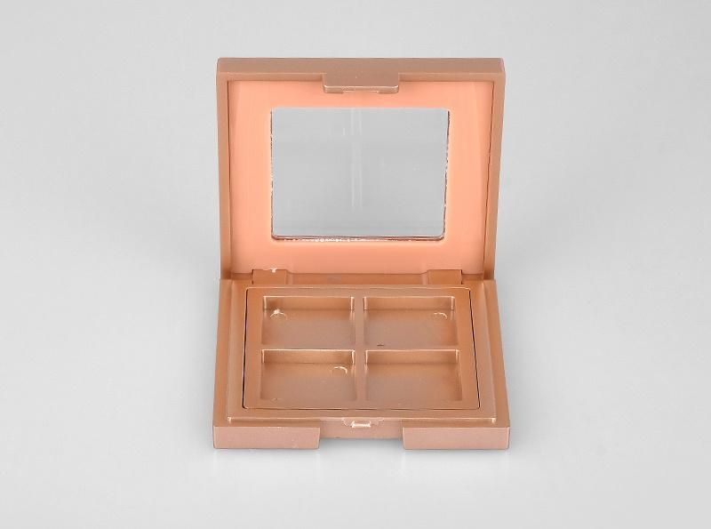 4 Hold Factory Golden Custom Eye Shadow Palette Custom Makeup Palette for Custom Packaging