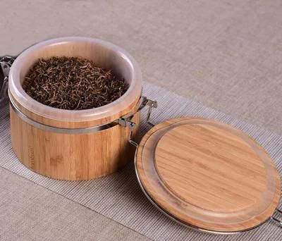 Natural Bamboo Sealed Can for Tea / Sugar/Spices/Salt