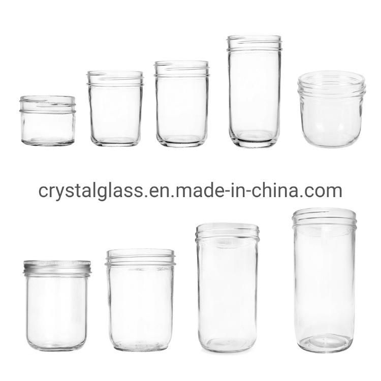 1L Regular Mouth Bulk 16oz 32oz Food Glass Mason Jars for Sale 480ml 750ml