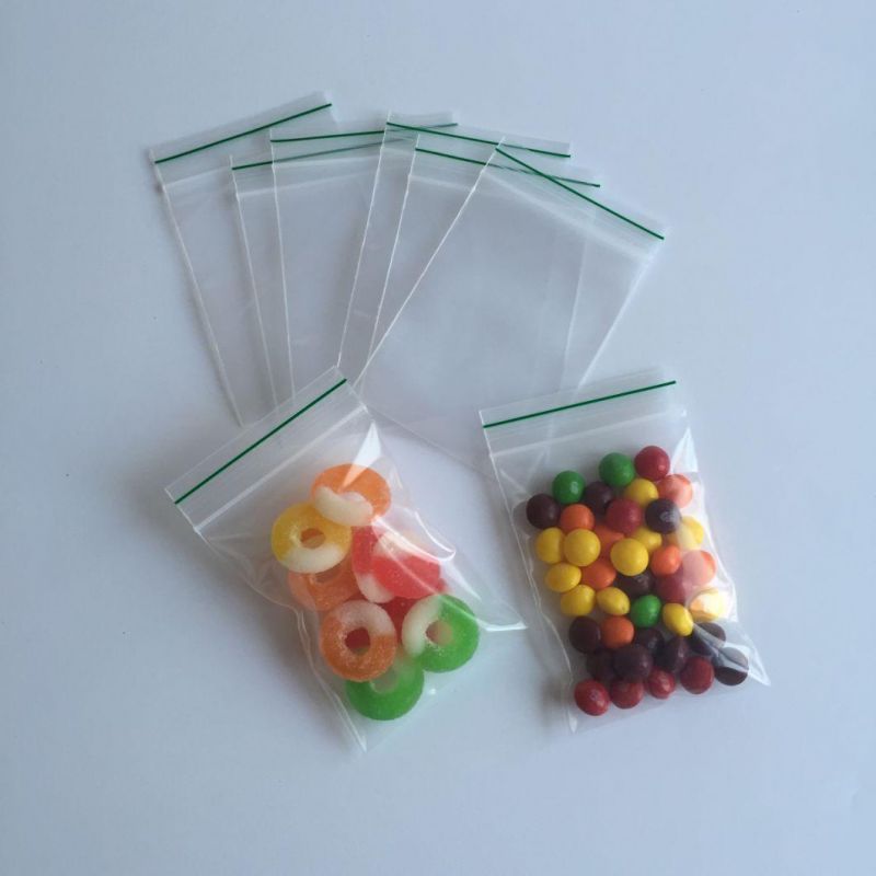 Custom Made Reclosable Poly Transparent Zip Lock Bags for Sale