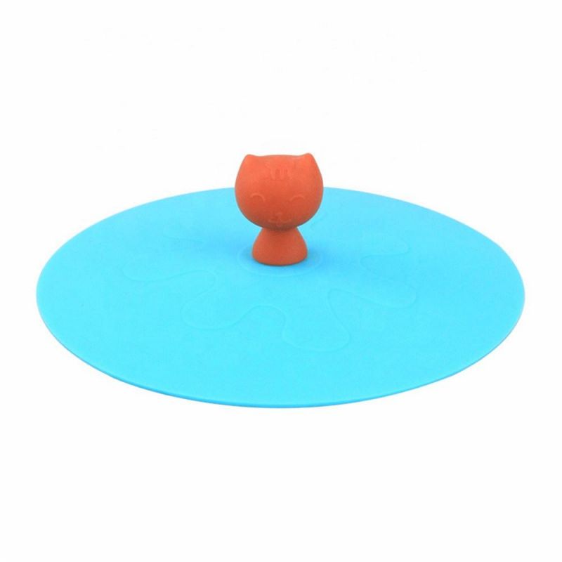 Candy-Colored Non-Toxic Coffee Teacup Silicone Cup Lid