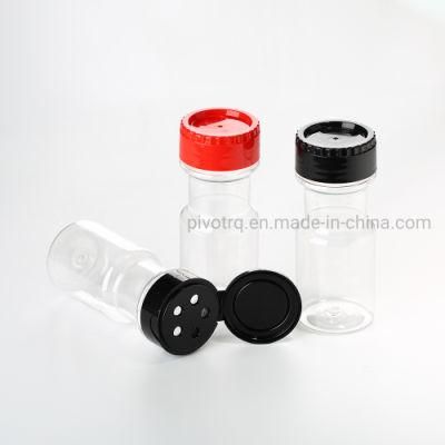 125g Pet Plastic Spice Bottle with 45mm Screw Cap for Packing Spices