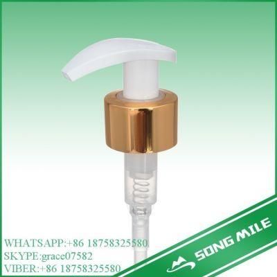 28/410 Gold Aluminum Plastic Switch Lotion Pump