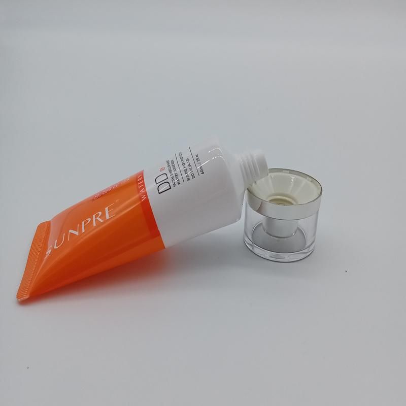 Recycled Plastic Squeeze Cosmetic Skincare Packaging Squeeze Laminated 80ml 100ml Aluminum Plastic Tube for Hand Cream