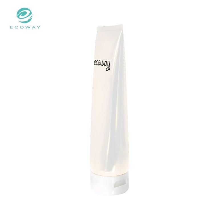 225ml Large Capacity Affordable Offset Printing Ordinary White Flip Hair Mask Tube