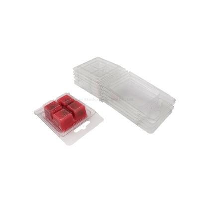 Custom Transparent Plastic Wax Melts Clamshell Packaging