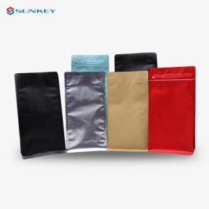 New Design 250g 500g 1kg Recyclable Custom Printed Flat Bottom Stand up Coffee Bag