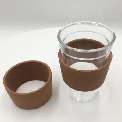 Wholesale Heat Insulation Cork Cup Cover Non-Slip Cork Cup Sleeve Cork Cup Holders