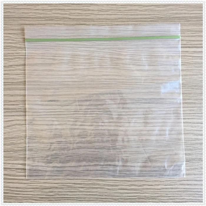 Reclosable Transparent Self-Sealing Zip Lock Grip Seal Bags with Colored Zipper