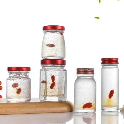 Smell Proof 192ml Empty Flower Clear Wide Mouth Container Child Resistant Glass Jar