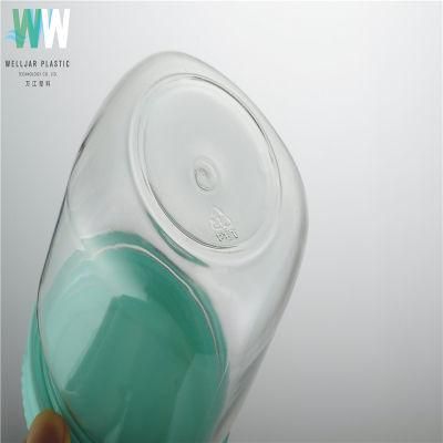 Cosmetic Jar 330ml Pet Plastic Jar with Cap