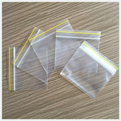 High Quality BPA Free Resealable Clear Plastic Zip Lock Bag with Colorful Line on The Lip