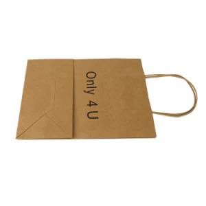 Low Cost Brown Kraft Paper Bag with Handles Wholesale China