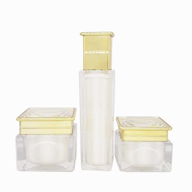in Stock Ready to Ship Manufacturer 30g 50g Luxury Skincare Packaging Plastic Acrylic Cosmetic Jar and Cream Jars