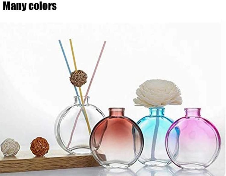 Customized 100ml Color Plating Empty Reed Glass Diffuser Perfume Bottle