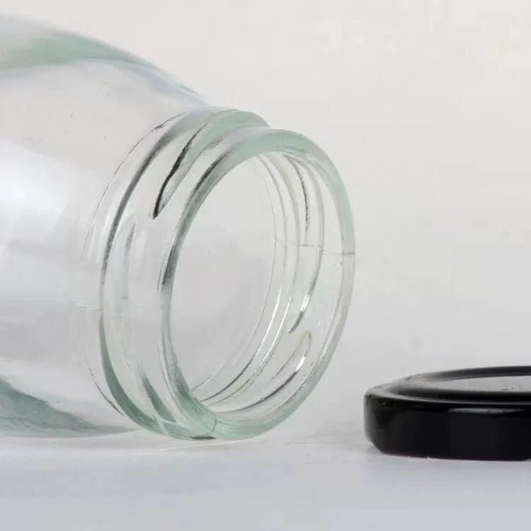 Popular Mini Size Glassware Yogurt Storage Jar Pudding Honey Ice Cream Cups Glass Jar with Lid