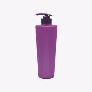 400ml HDPE Purple Shampoo Plastic Shampoo Bottle Pump Bottle Luxury Bottle