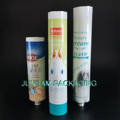 Pure Aluminum Collapsible Tube for Cosmetic Chemical Animal Food Packaging Semi-Liquid Soft Metal Flexible Container