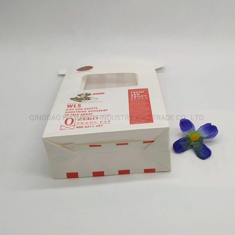 Eco Friendly Self Adhesive Kraft Paper Bread Food Packaging Bag with Window