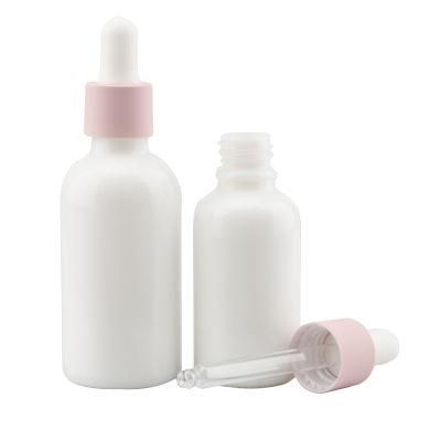 porcelain White Empty Face Serume Liquid Foundation Bottle Custom 30ml Glass Bottles with Box