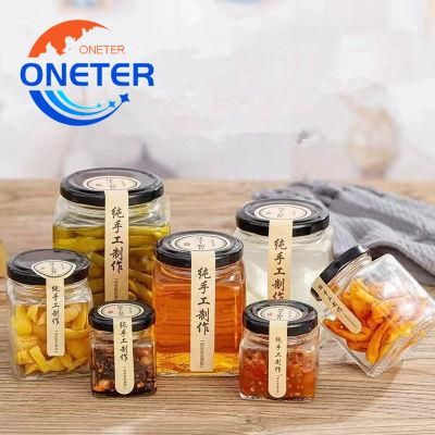 Hot Selling Available Different Sizes Square Shape Glass Wholesale Jam Jars