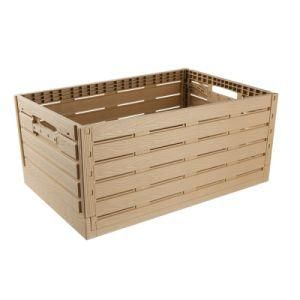Hot Sale Folding Stackable Plastic Vegetable and Fruit Transport Crate Box